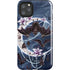 Gothic Moon with Bats and Flowers by Sarah Richter iPhone Cases